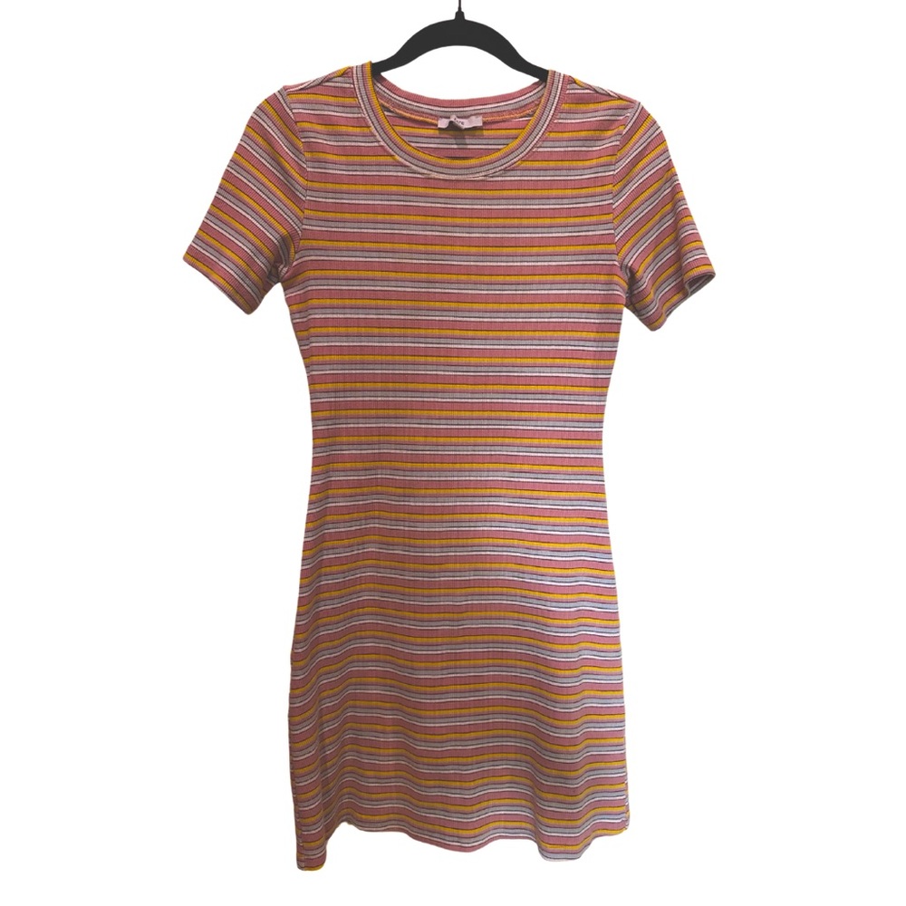 Casual colorful striped dress